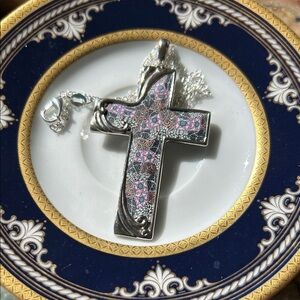 Vintage Cross Pendant Necklace